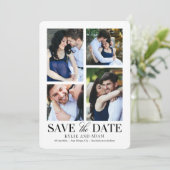 Carte De Remerciements COULEUR ÉDITABLE De Cadre Simple Enregistrer La Ca (Debout devant)