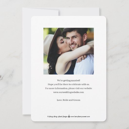 Carte De Remerciements COULEUR MODIFICABLE D'UN Cadre Simple Enregistrer  (Dos)