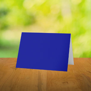 Carte De Remerciements Couleur solide bleu cadmium