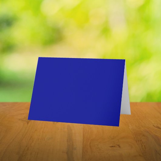 Carte De Remerciements Couleur solide bleu cadmium