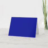 Carte De Remerciements Couleur solide bleu cadmium (Devant)