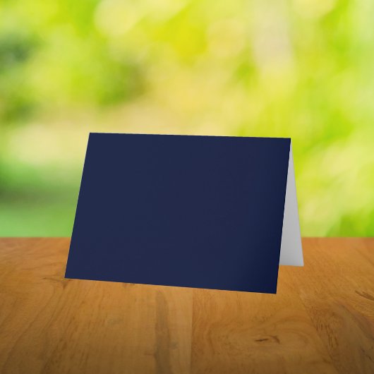 Carte De Remerciements Couleur solide bleu marine de minuit