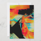 Carte De Remerciements Couleurs Abstraites (Dos)
