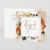 Carte de remerciements Couleurs de chute simples (Devant / Derrière)