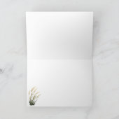 Carte De Remerciements Country Wood with Wheat (Intérieur)