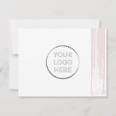 Carte De Remerciements Coupe de tondeuse rose Instructions Soin (Dos)