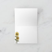 Carte De Remerciements Couple de tournesol (Intérieur)