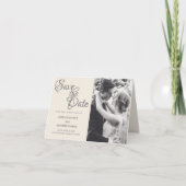 Carte De Remerciements Couple mariage en monochrome (Devant)