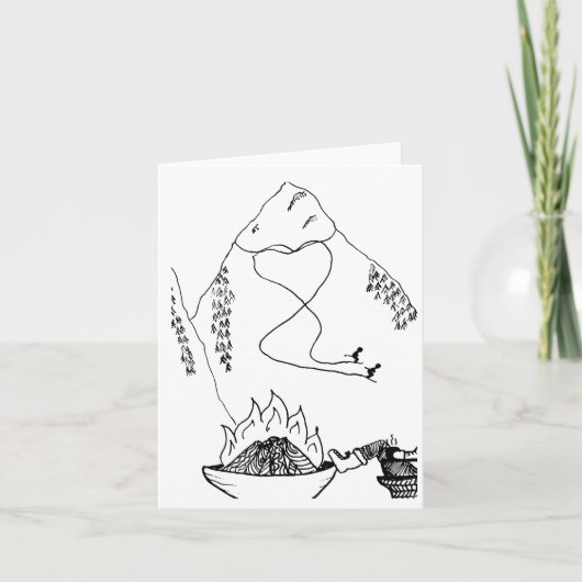 Carte De Remerciements Couples qui skient ensemble (Devant)