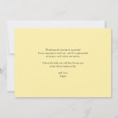 Carte De Remerciements Couronne de citron à l'aquarelle Boho Été (Dos)