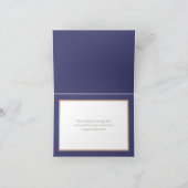 Carte De Remerciements Couronne de crocus élégants et roses blanches Merc (Intérieur)