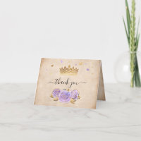 Couronne d'Or Rose Violette Claire Élégante Pliée