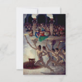 Carte De Remerciements Course à la flamme, Jeux olympiques grecs par N. C (Devant)