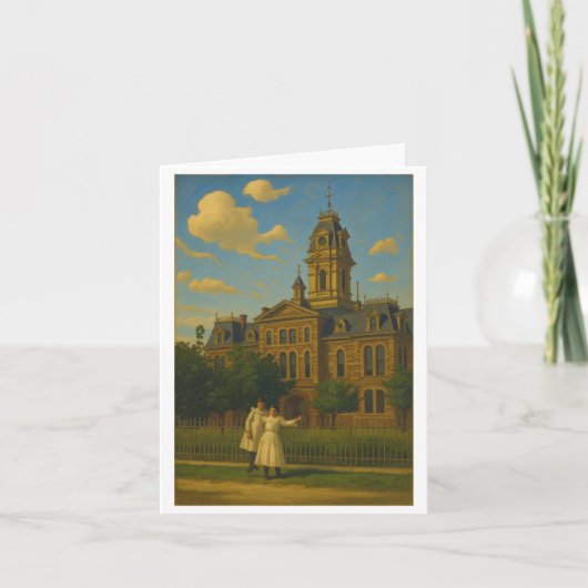 Carte De Remerciements Couthouse vintage (Devant)