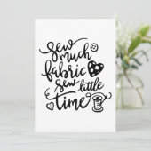 Carte De Remerciements Couture| Couper beaucoup de tissu peu de temps (Debout devant)