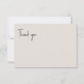 Carte De Remerciements Couverture de mariage beige (Devant)