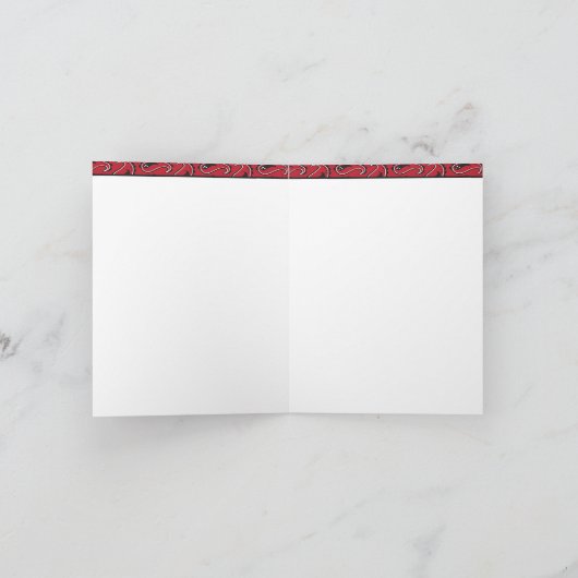 Carte De Remerciements Cowboy (Intérieur)