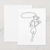 Carte De Remerciements Cowboy (Devant / Derrière)