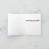 Carte de remerciements Cowboy Western Bull Thème o (Intérieur)