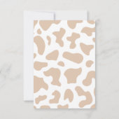 Carte De Remerciements Cowboy Western Light Brown Baby shower garçon (Dos)