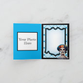 Carte De Remerciements Crâne à sucre mou (Intérieur)