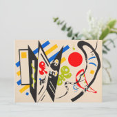 Carte De Remerciements Crayon de Sinthesi par Wassily Kandinsky (Debout devant)