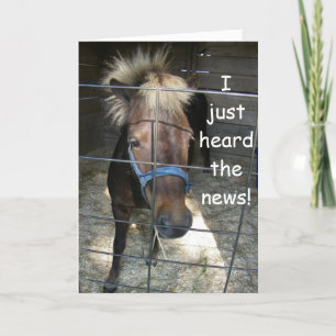 Carte De Remerciements CRAZY HORSE DIT HEUREUX **40ème** ANNIVERSAIRE