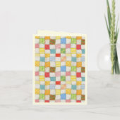 CARTE DE REMERCIEMENTS CRAZY QUILT / Crème (Dos)