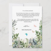 Carte De Remerciements Create Your Own minimalist (Dos)