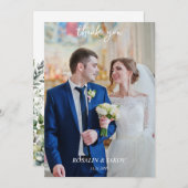 Carte De Remerciements Create Your Own minimalist (Devant / Derrière)