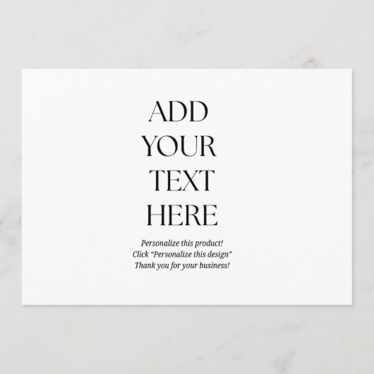 Carte De Remerciements Create Your Own Postcard (Dos)