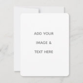 Carte De Remerciements Create Your Own white (Devant)