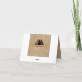 Carte de remerciements créative de l'ours (Dos)