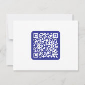 Carte De Remerciements Créer un code QR analysable | Bleu foncé modifiabl (Devant)