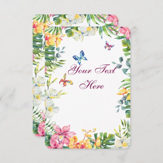 Carte De Remerciements Créer votre propre personnalisation (Devant / Derrière)