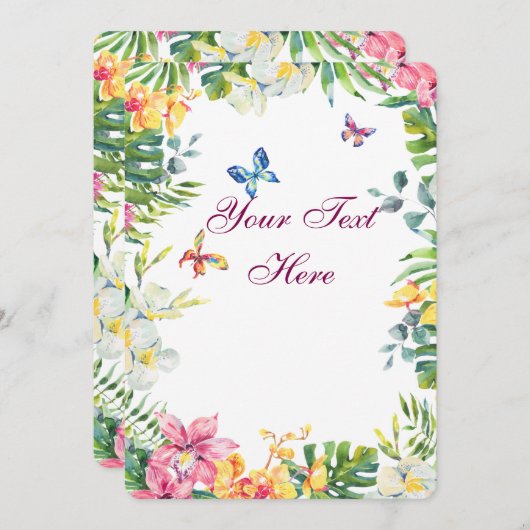 Carte De Remerciements Créer votre propre personnalisation (Devant / Derrière)