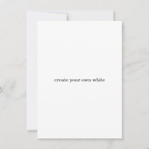Carte De Remerciements créez votre propre blanc 