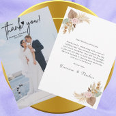 Carte De Remerciements Créez Votre Propre Écriture Chic Élégante Photo Ma