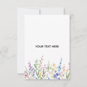 Carte De Remerciements Créez Votre Propre Fleur
