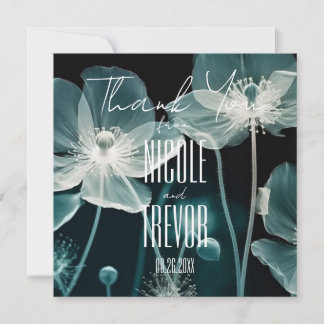 Carte De Remerciements Créez votre propre - Fleurs de mariage X-Ray