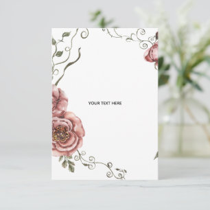Carte De Remerciements Créez votre propre floral