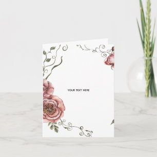 Carte De Remerciements Créez votre propre floral 
