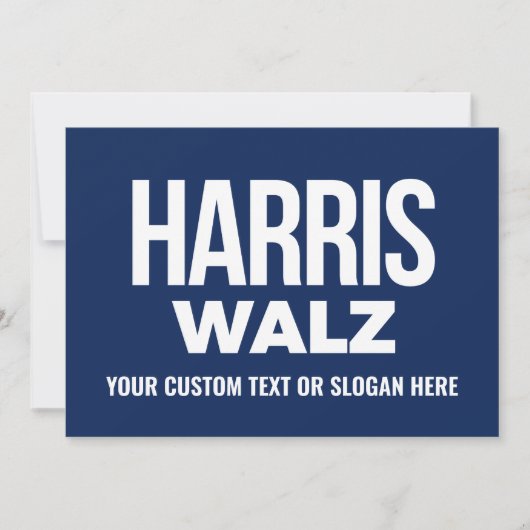 Carte De Remerciements Créez votre propre Harris Walz 2024 (Devant)