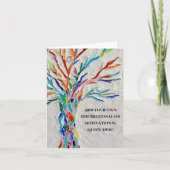 Carte De Remerciements Créez votre propre inspiration / motivation (Devant)