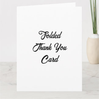 Carte De Remerciements Créez Votre Propre Promotion 8,5" x 11" Plié