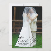 Carte De Remerciements Créez votre propre script moderne Simple Photo Mar (Devant)