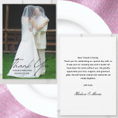 Carte De Remerciements Créez votre propre script moderne Simple Photo Mar