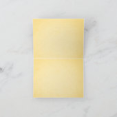 Carte De Remerciements crème brune étiquette (Intérieur)