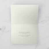 Carte De Remerciements Crème Snowberry+Eucalyptus Photo Mariage (Intérieur)