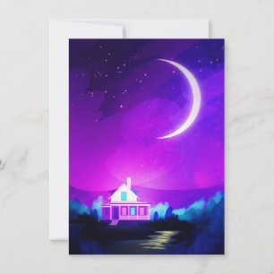 Carte De Remerciements Crescent Moon